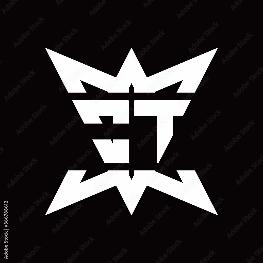 OT Logo monogram with crown up down side design template OT Logo monogram with crown up down side design template