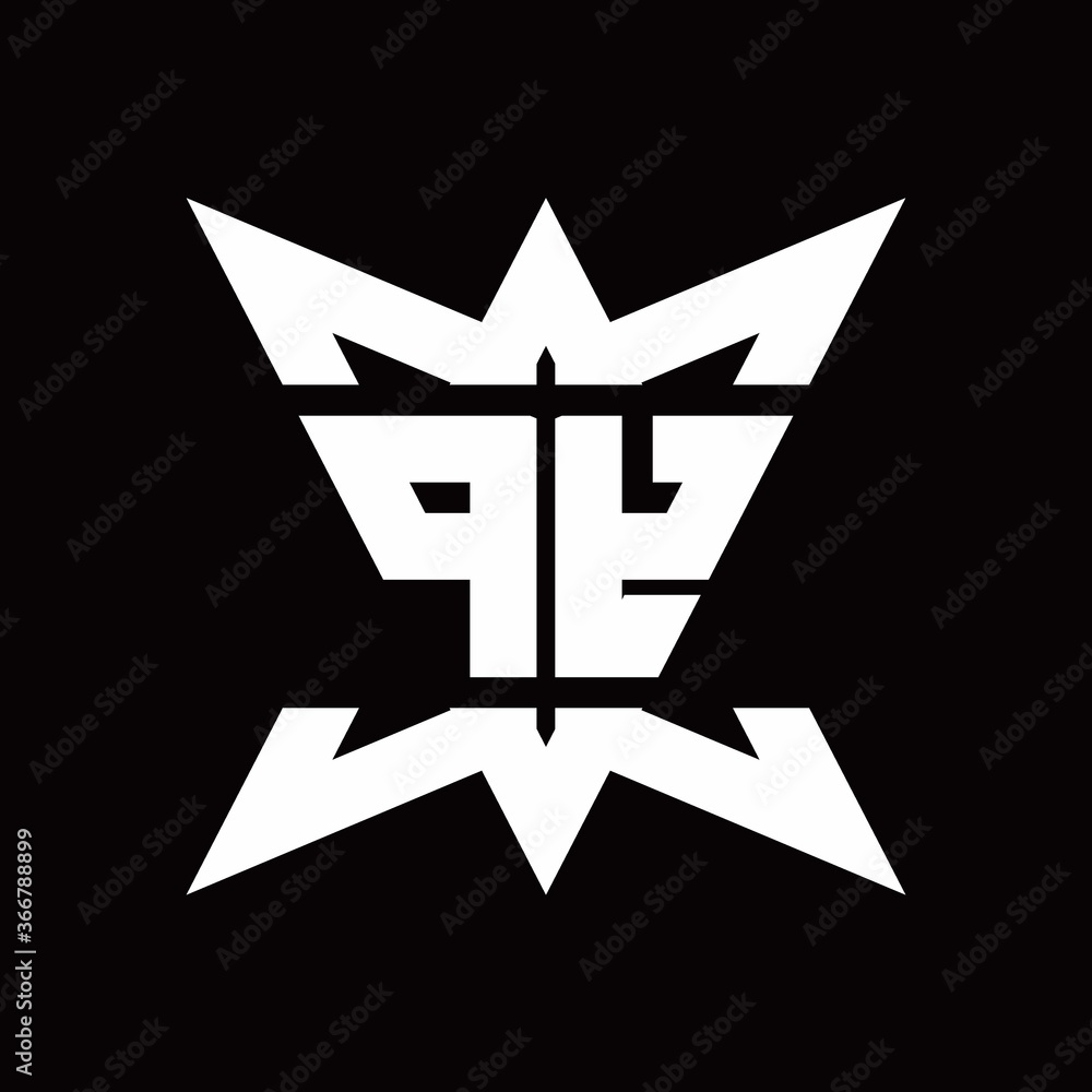 PY Logo monogram with crown up down side design template PY Logo monogram with crown up down side design template