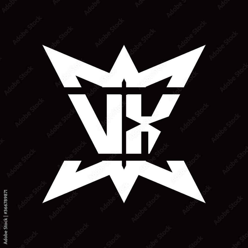 VX Logo monogram with crown up down side design template VX Logo monogram with crown up down side design template