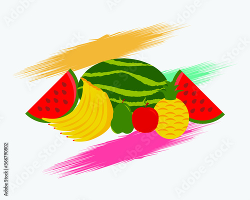 Texturas Frutas Ilustración