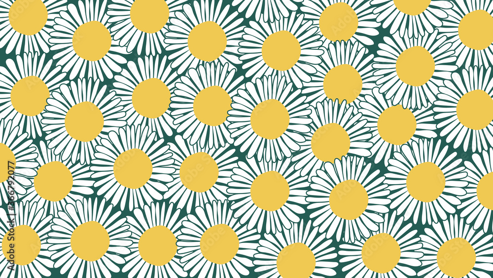 Leaf line art background vector, wallpaper and print, house plant, Vector illustration.