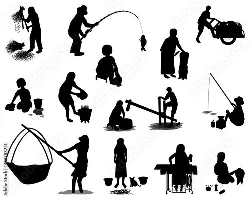 isolated agriculturist cartoon shape vector design