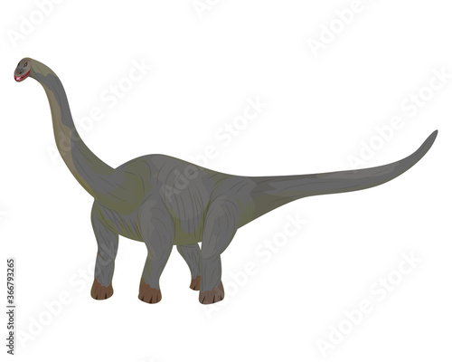isolated dinosaur on white background vector design © phoopanotpics