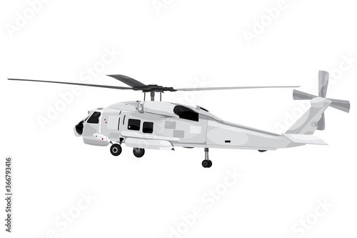 isolated helicopter on white background vector design