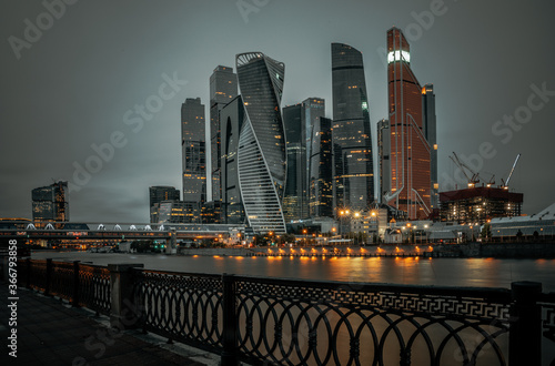 Moscow skyline at night © Nicholas Art