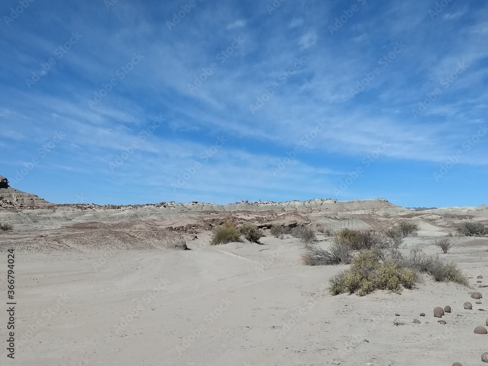 desert landscape in ischigualasto