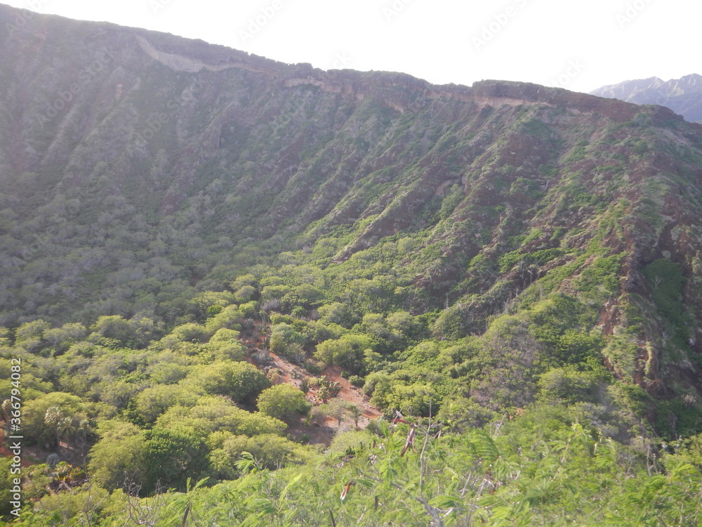 Obraz premium View from outdoor hiking on Koko Head creator, Hawaii