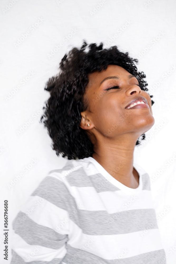 Young black woman smiling portrait Young black woman smiling portrait