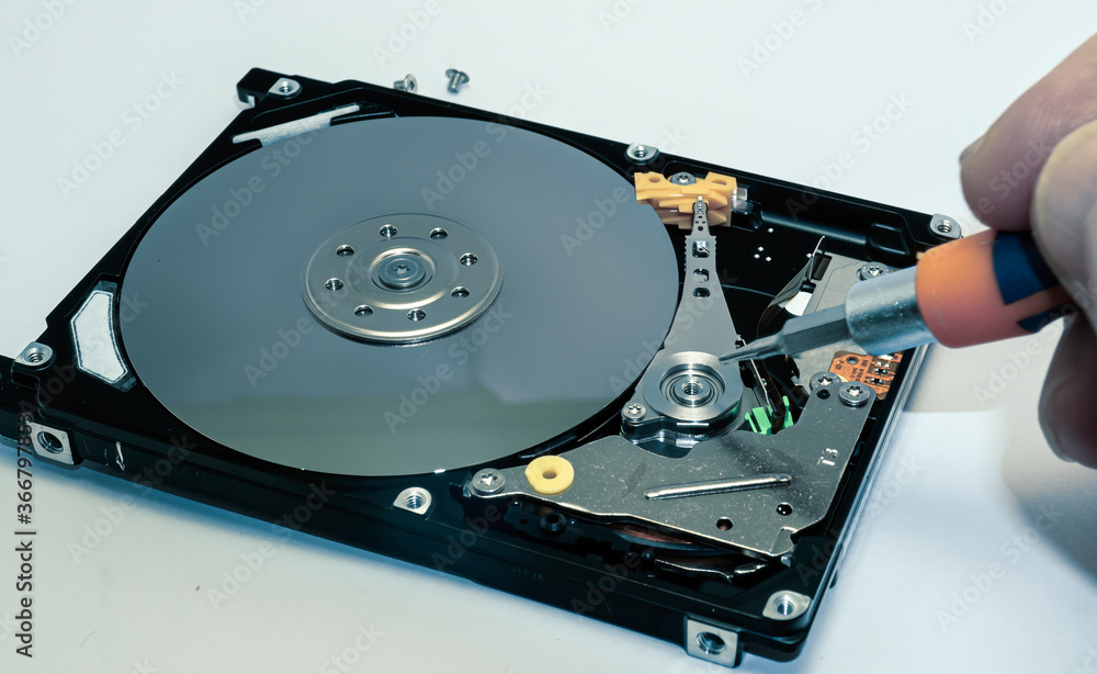 Hard disk isolated on a white background. Computer HDD Hard Disk Drive. Computer Storage Memory Hard disk isolated on a white background. Computer HDD Hard Disk Drive. Computer Storage Memory