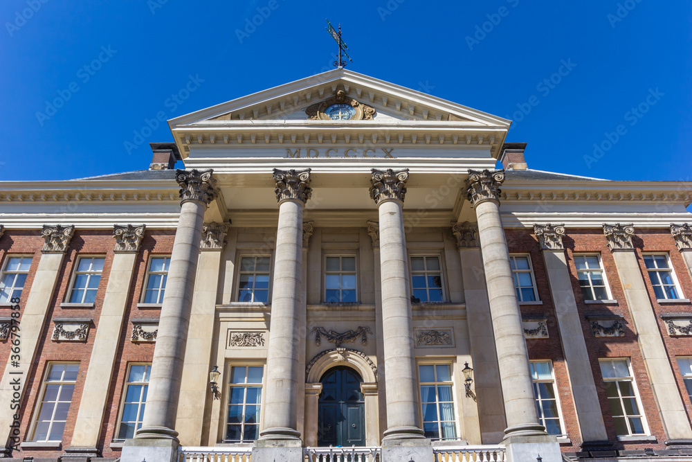 Obraz premium Facade of the historic town hall in Groningen, Netherlands
