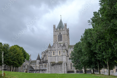 Dublin - August 2019: Christ Church Cathedral