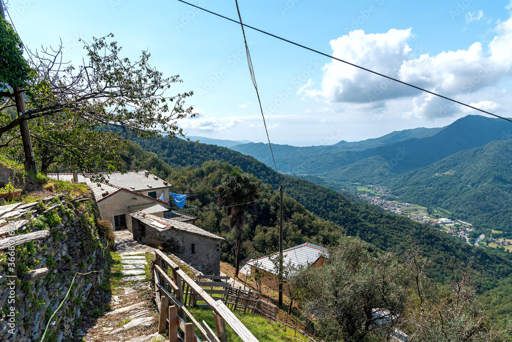 Village Costa di Soglio - ancient residential nucleus in the Municipality of Orero - Liguria - Italy