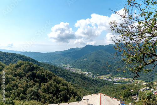 Obraz na płótnie Village Costa di Soglio - ancient residential nucleus in the Municipality of Orero - Liguria - Italy w salonie