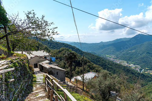 Obraz na płótnie Village Costa di Soglio - ancient residential nucleus in the Municipality of Orero - Liguria - Italy w salonie