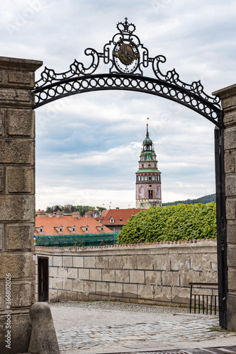 český krumlov castle,  czech republic. Unesco, world heritage site photo