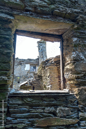 Obraz na płótnie Village Costa di Soglio - ancient residential nucleus in the Municipality of Orero - Liguria - Italy w salonie