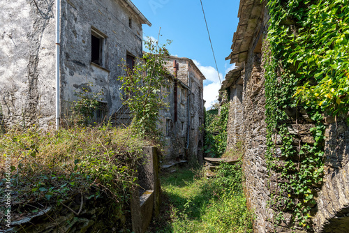 Obraz na płótnie Village Costa di Soglio - ancient residential nucleus in the Municipality of Orero - Liguria - Italy w salonie