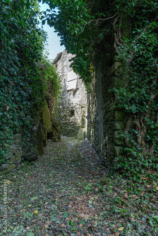 Village Costa di Soglio - ancient residential nucleus in the Municipality of Orero - Liguria - Italy