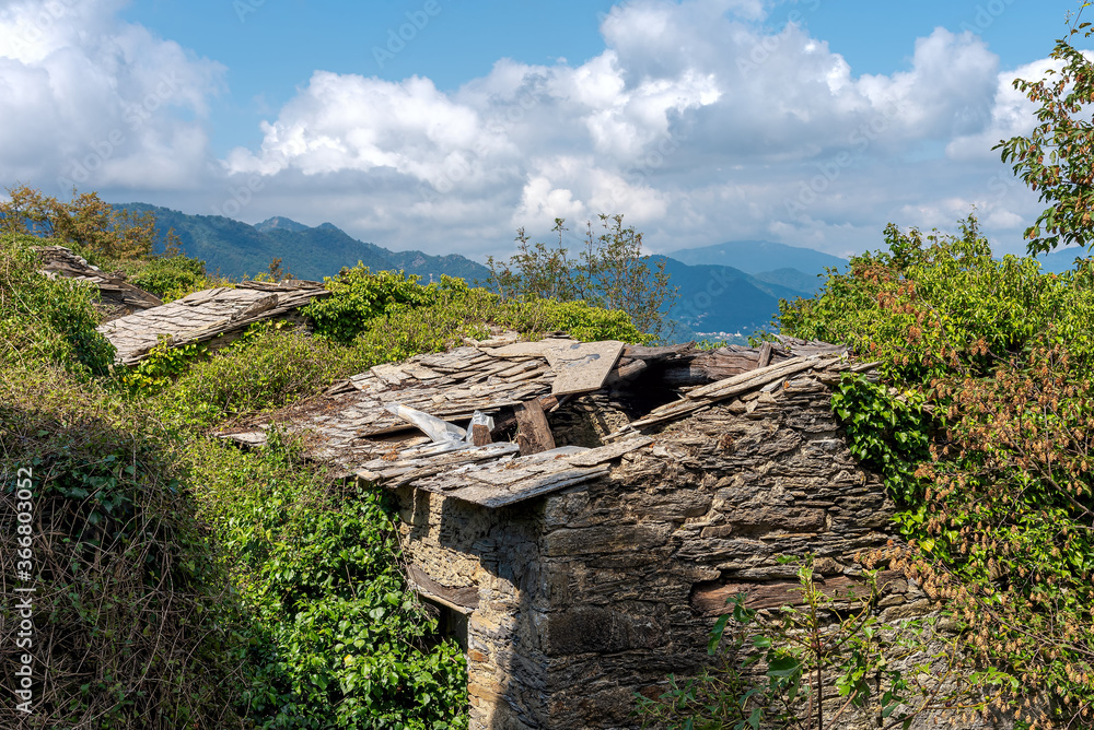 Village Costa di Soglio - ancient residential nucleus in the Municipality of Orero - Liguria - Italy