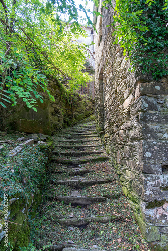 Obraz na płótnie Village Costa di Soglio - ancient residential nucleus in the Municipality of Orero - Liguria - Italy w salonie