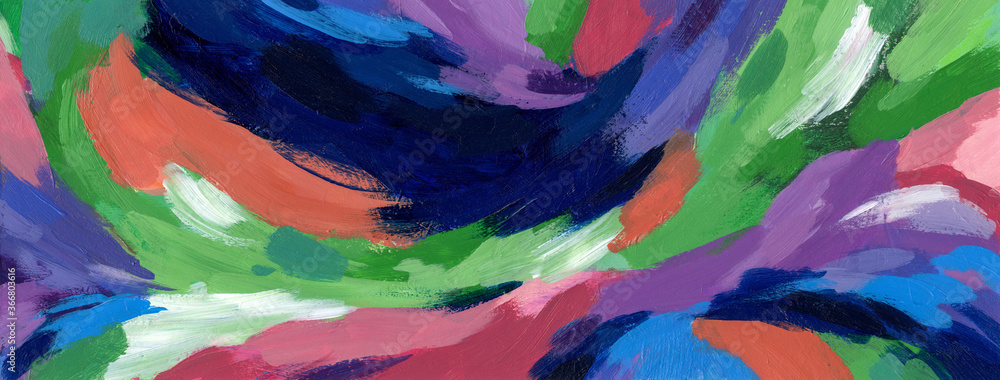 Obraz premium Abstract acrylic painting. Decorative image for creative design of posters, cards, invitations, wallpapers, banners and websites. Modern piece of art. Beautiful and trendy artistic style.