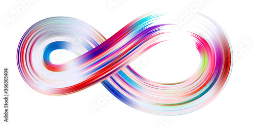 Wave colorful texture volume surface. warp strip