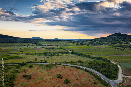 View on nice vineyards at l...