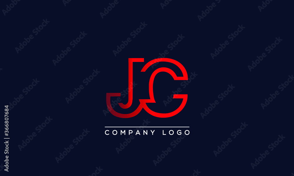 Creative Letters Jc Logo Design Vector Template Initial Letters Jc