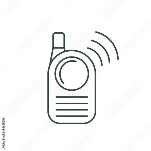 baby line icon, baby monitor