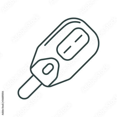 baby line icon, baby thermometer