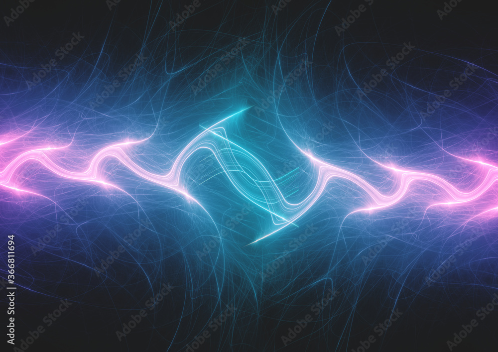 Purple and blue neon plasma background Stock Illustration | Adobe Stock