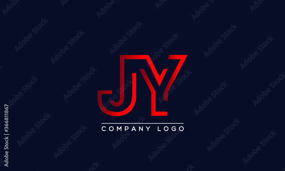 Creative Letters JY Logo Design Vector Template. Initial Letters JY Logo Design Creative Letters JY Logo Design Vector Template. Initial Letters JY Logo Design