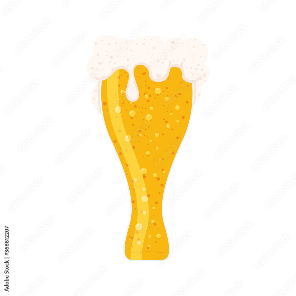 Isolated glass of beer vector design Isolated glass of beer vector design