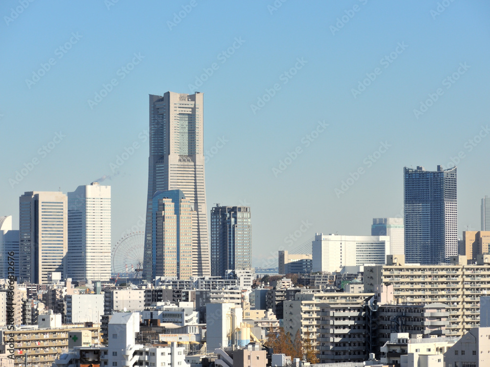 Fototapeta premium みなとみらい 神奈川県横浜市保土ケ谷区の風景