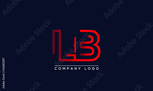 Creative Letters LB Logo Design Vector Template. Initial Letters LB Logo Design