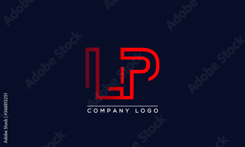 Creative Letters LP Logo Design Vector Template. Initial Letters LP Logo Design