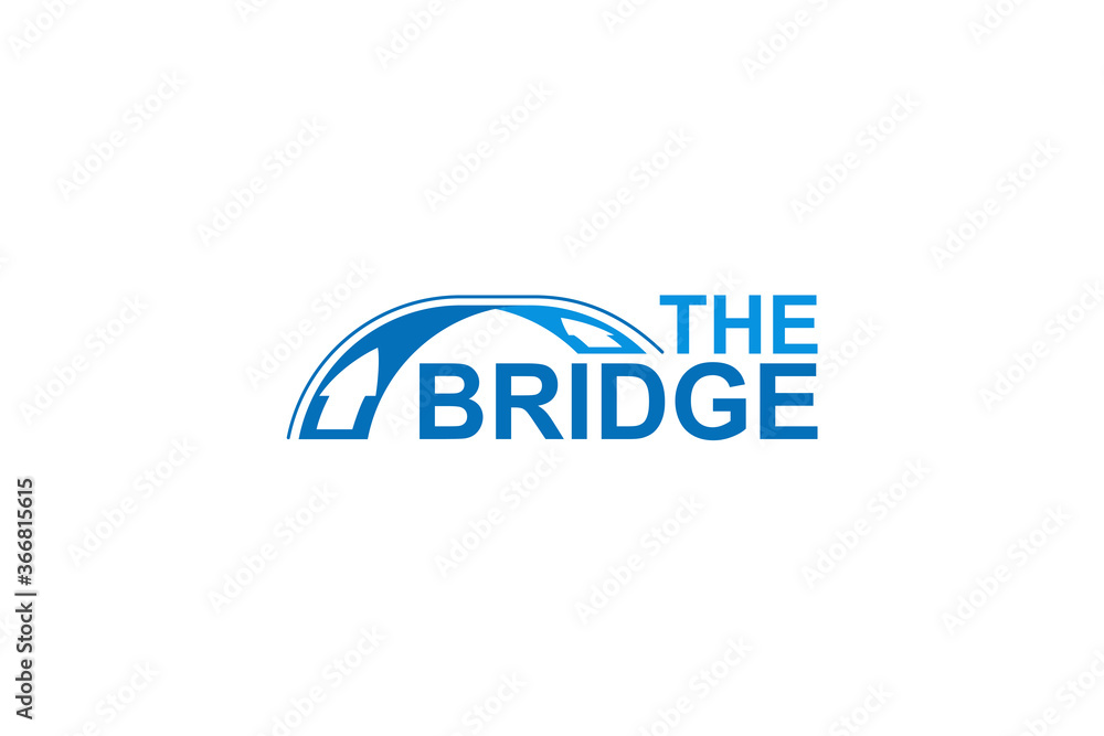 The Bridge Logo. Connection concept. Logo template design. Vector illustration The Bridge Logo. Connection concept. Logo template design. Vector illustration