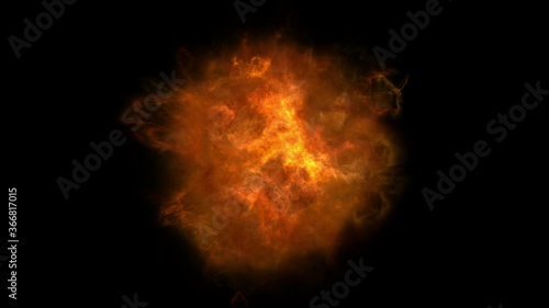 Explosion elements animation . 4K Resolution (Ultra HD).