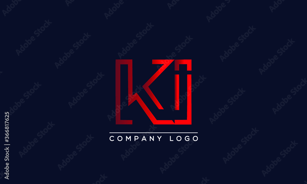 Creative letter KI Logo Design Vector Template. Initial Letter KI Logo Design Creative letter KI Logo Design Vector Template. Initial Letter KI Logo Design