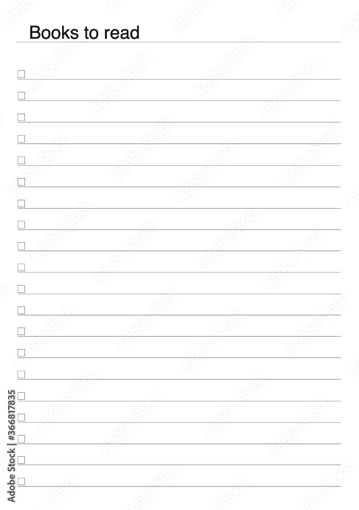 Simple template of planner sheets, vector Simple template of planner sheets, vector