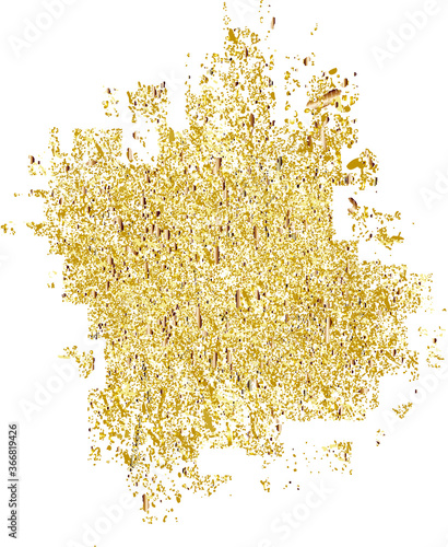 Gold Glitter Texture . Vector .