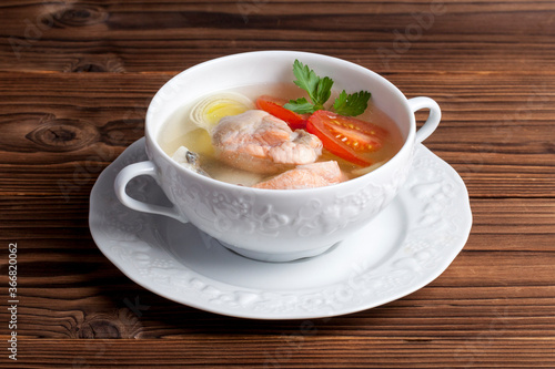 russian soup with fish