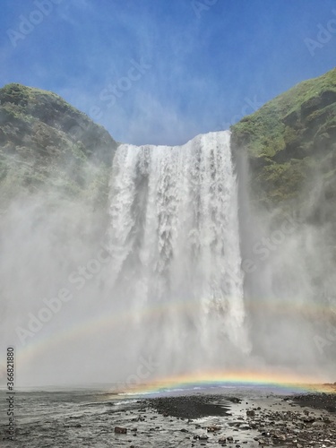 Icelandic Waterfall Front