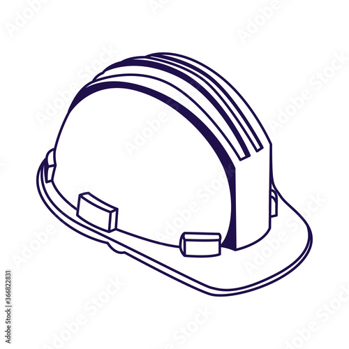 construction helmet accessory isolated icon