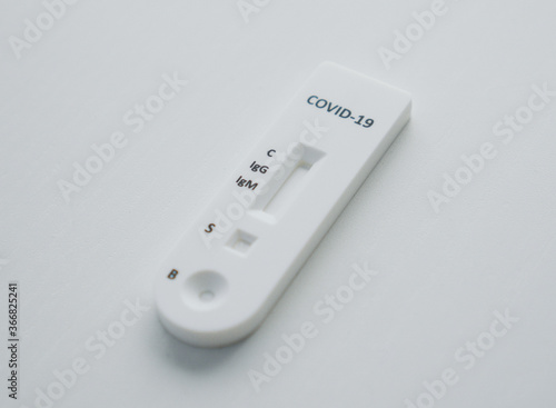 Quick test or diagnostic test to detect Covid-19 or SARS-CoV-2 in humans. Detects igg and igm by obtaining antibodies.