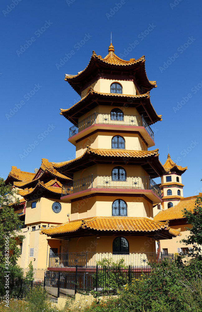 Khanh Anh is the biggest Buddhist Pagoda in Europe. It's located in Evry, 30km south of Paris.