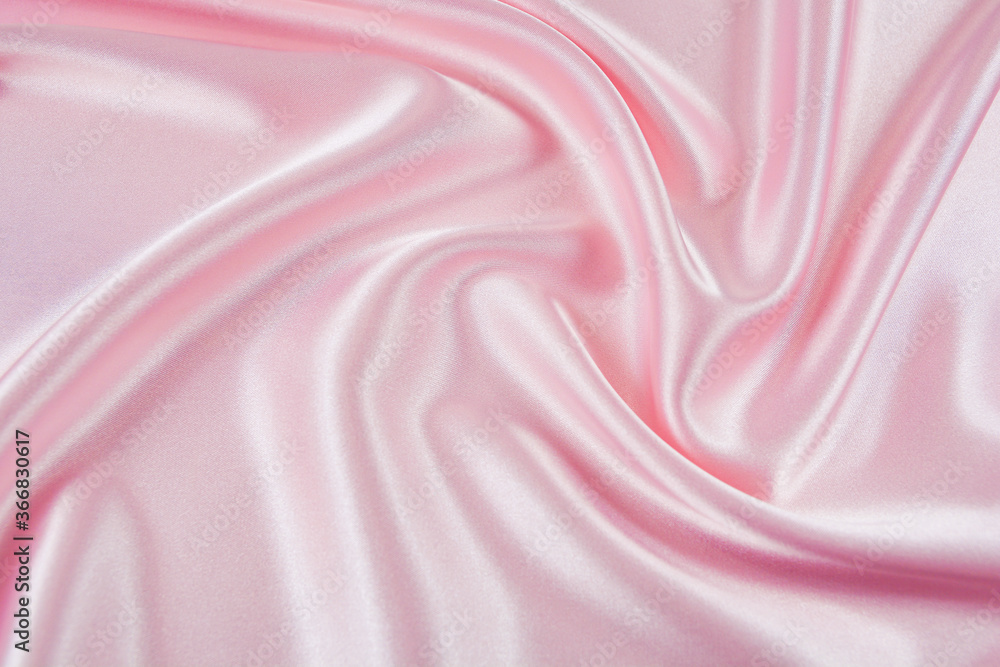 Satin fabric with gentle curves Satin fabric with gentle curves