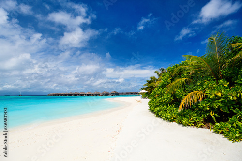 Beautiful tropical beach at Maldives