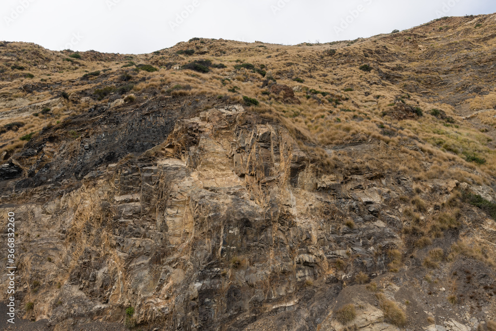 Scenic rock formation at Point Mugu, Southern California