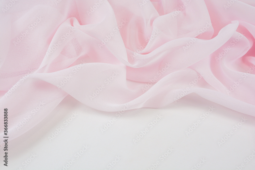 Satin fabric with gentle curves Satin fabric with gentle curves